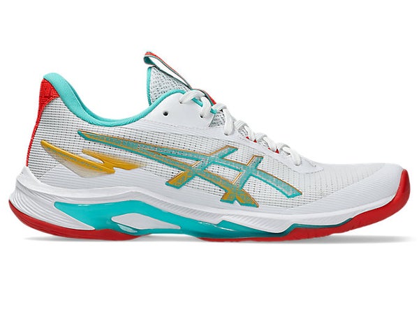 Asics NetBurner Ballistic FF 4 (25) Naisten sis&auml;pelikeng&auml;t (White/Sea Glass)