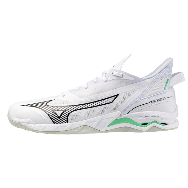 Mizuno Wave Mirage 5 (25) - Sis&auml;pelikenk&auml; (White/Black/Frozen Emerald)