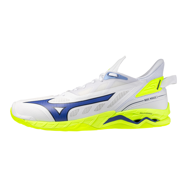 Mizuno Wave Mirage 5 (26) Sis&auml;pelikeng&auml;t (White/Lightning Yellow/Dazzlin)