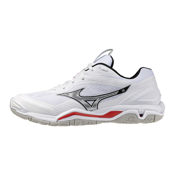 Mizuno Wave Stealth 6 (26) - Sis&auml;pelikenk&auml; (White/Black/Fiery Red)
