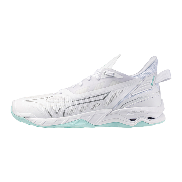 Mizuno Wave Mirage 5 (25) Naisten sis&auml;pelikeng&auml;t (White/Blue Tint)