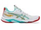 Asics NetBurner Ballistic FF 4 (25) Naisten sis&auml;pelikeng&auml;t (White/Sea Glass)