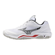 Mizuno Wave Stealth 6 (26) - Sis&auml;pelikenk&auml; (White/Black/Fiery Red)